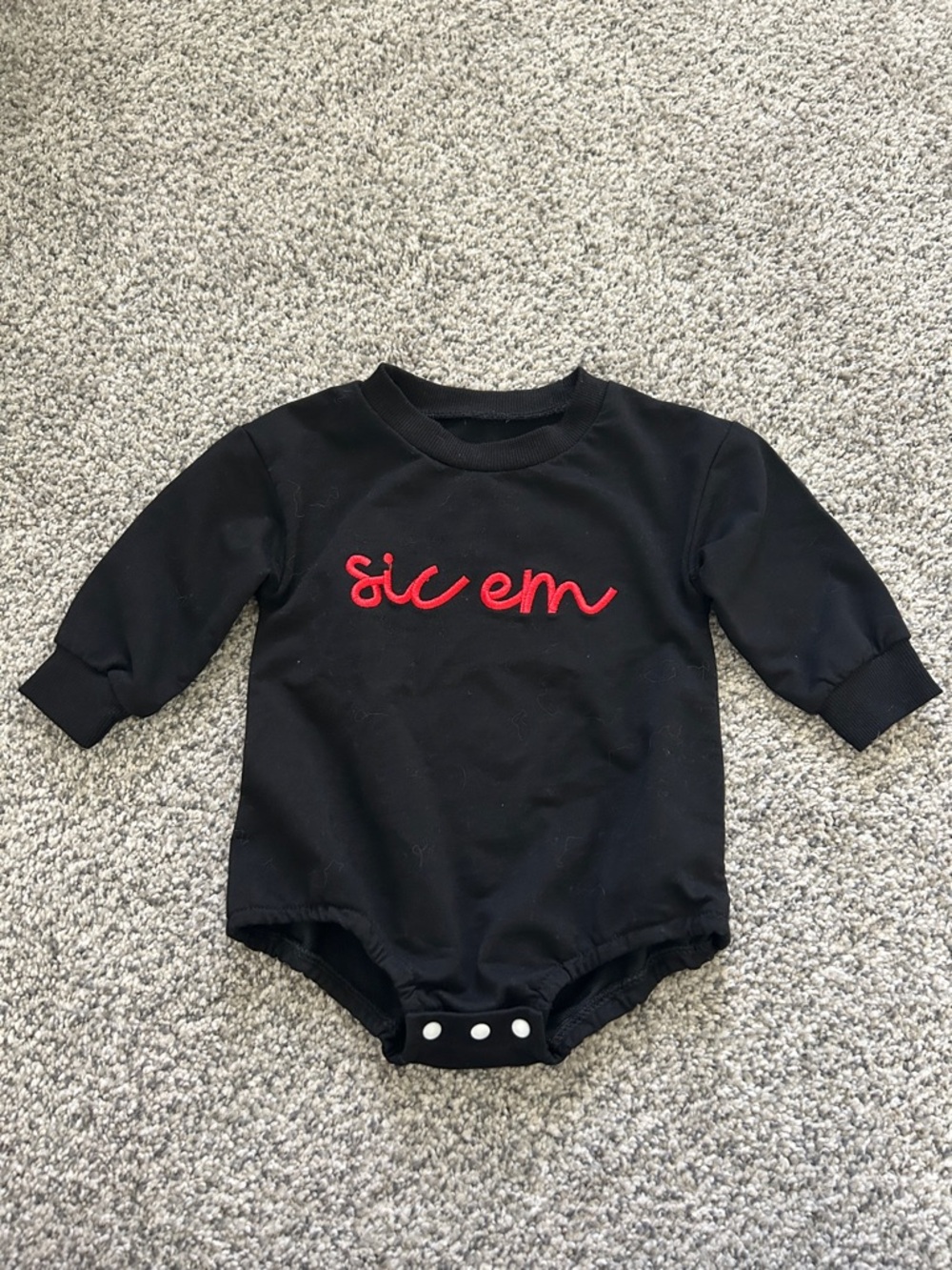 Black Kids One-Piece “Sic ‘Em” Bodysuit